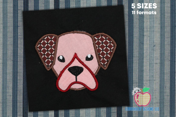 Boxer Dog Head Applique: Sweatshirt Design Review