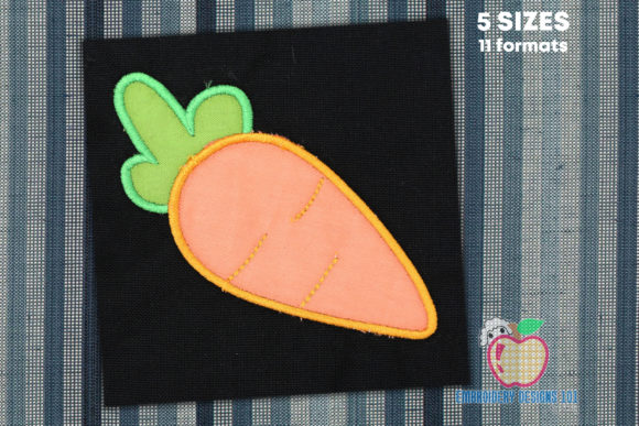 Green and Red Carrot Applique Design Review