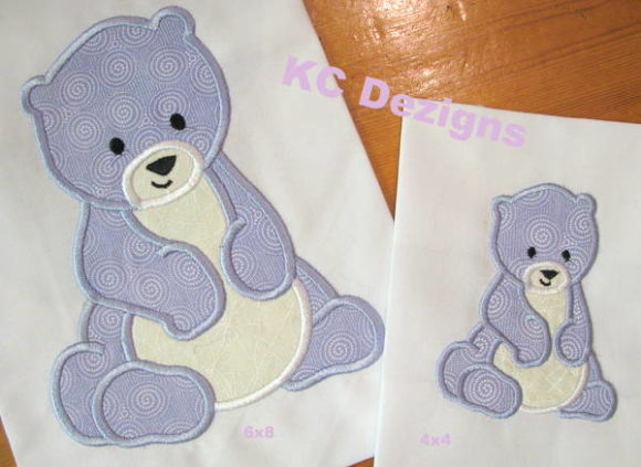 Polar Bear Applique for Boutique Sweatshirts