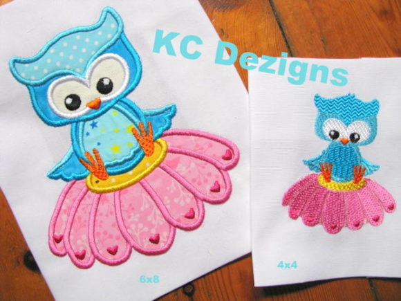 Spring Owl Sitting on Flower Applique Review
