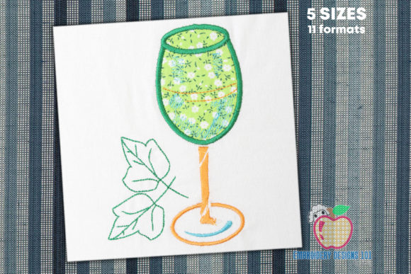 Wine Glass with Leaf Applique Review